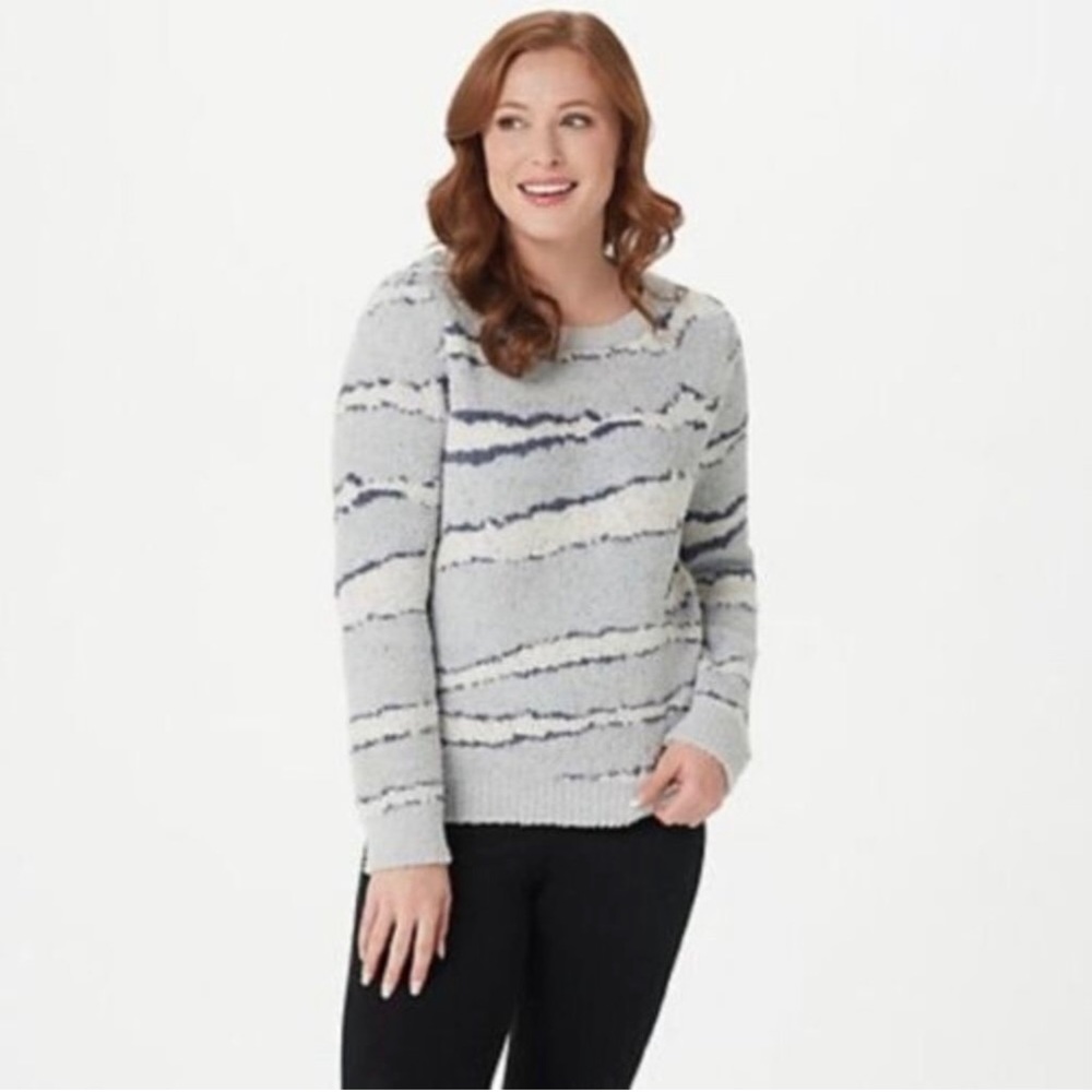 Barefoot Dreams CozyChic Seaside Crewneck Pullover Size: Small